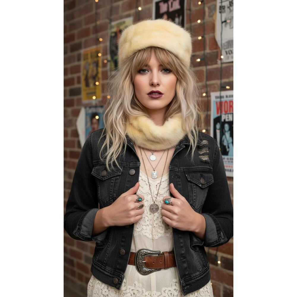 Vintage Mink Hat & Stole Set | Precious Furs by Marché | 1950s–60s